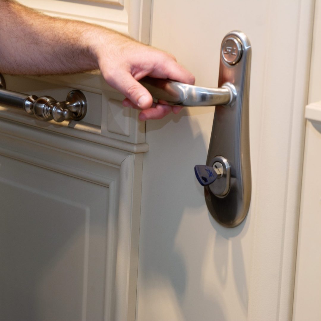 open a door handle